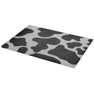 Cow Black and White Print Cutting Board