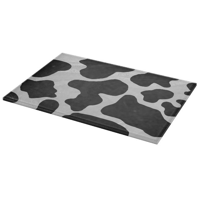 Cow Black and White Print Cutting Board (Corner)
