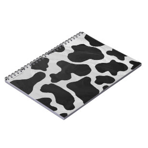 Cow Black and White Print Notebook