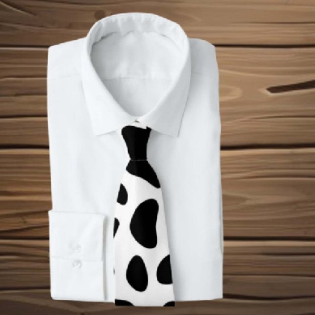 Cow Black White patchs  Tie (Creator Uploaded)