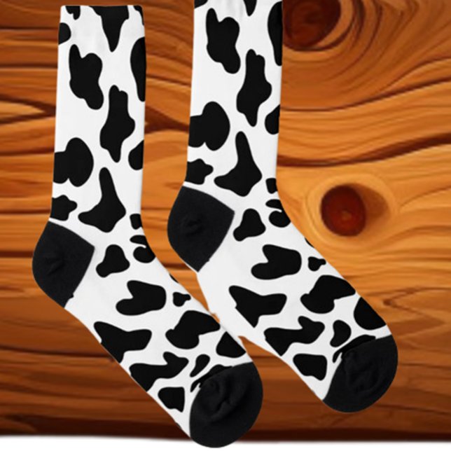 Cow Black & White  Socks (Step into comfort and style with our cow black & white socks. Soft, cozy, and unique )