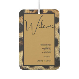 Cow Black White Spots Fur Car Air Freshener