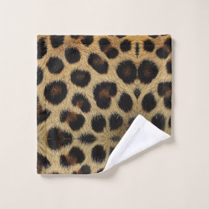 Cow Black White Spots Fur Wash Cloth