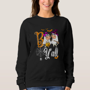 Cow Boo Y'all Farmer Halloween Costume Sweatshirt
