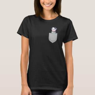 Cow Bovine Chest Pocket T-Shirt