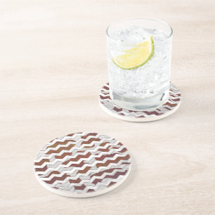 Cow Brown and White Print Coaster