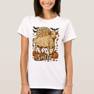 Cow Bull Sheet Halloween T-Shirt