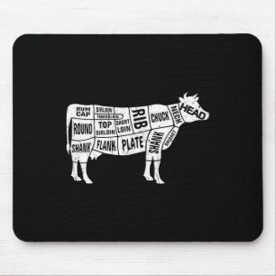 Cow Butcher Tees Mouse Pad