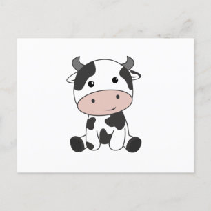 Cow Calf Baby Cows Cow Patches Cute Postcard