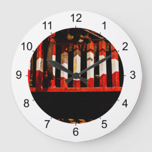 Cow Catcher Large Clock