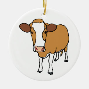 Cow Ceramic Ornament