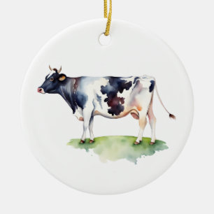 Cow Ceramic Ornament