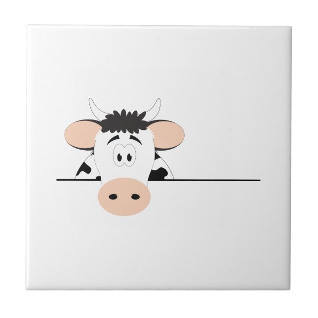 Cow Ceramic Tile (Front)