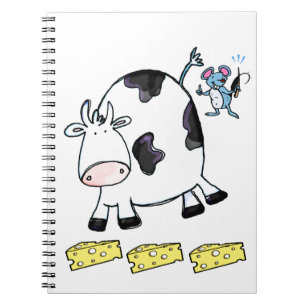 Cow Cheese Mouse Notebook