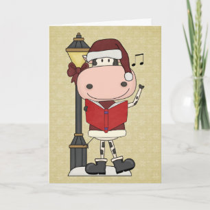 Cow Christmas Carols - Western Holiday Card
