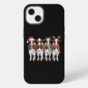Cow Christmas Cow Lover Gift Holiday Farm iPhone 13 Case