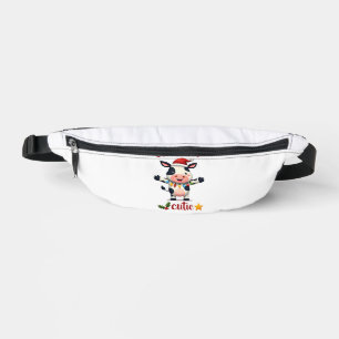 Cow Christmas Cutie Cows Christmas T-Shirt (5) Bum Bags