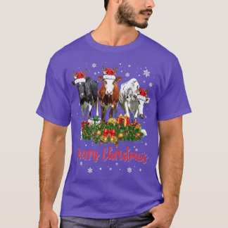 Cow Christmas Lights Tree Sweater Stocking Ornamen