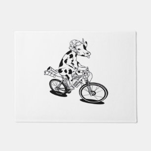 Cow Christmas Lights Ugly Christmas  Design Funny  Doormat