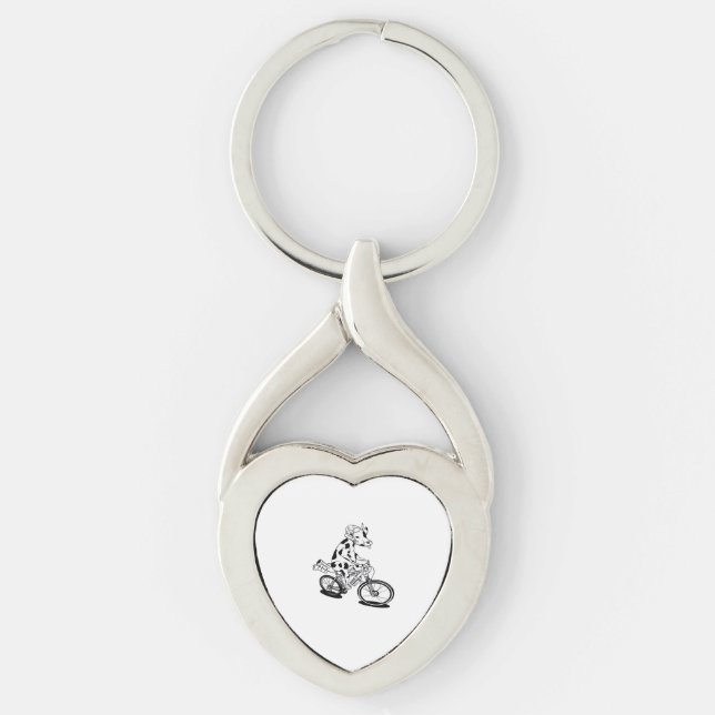 Cow Christmas Lights Ugly Christmas  Design Funny  Key Ring (Front)
