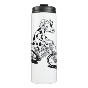 Cow Christmas Lights Ugly Christmas  Design Funny  Thermal Tumbler