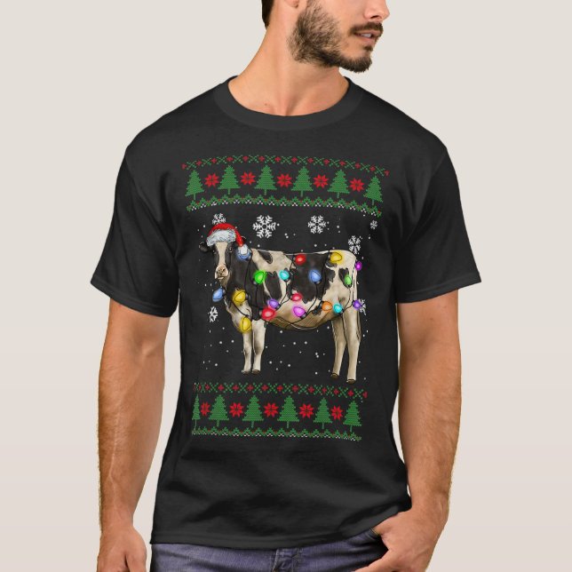 Cow Christmas  T-Shirt (Front)