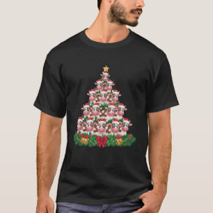 Cow Christmas Tree Funny Cow Lover Cow Xmas T-Shirt
