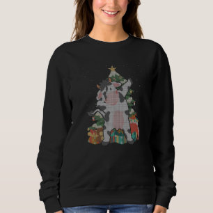 Cow Christmas Tree Ugly Christmas Sweatshirt