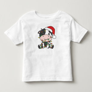 Cow Christmas Winter Animals Holiday Cows Toddler T-Shirt
