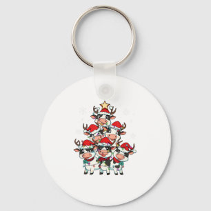 Cow Christmas Xmas Girls Boys Funny Santa  Key Ring