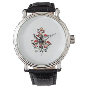 Cow Christmas Xmas Girls Boys Funny Santa Watch