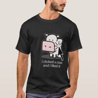 Cow Clicker (dark) T-Shirt
