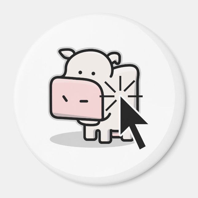 Cow Clicker Magnet (Front)