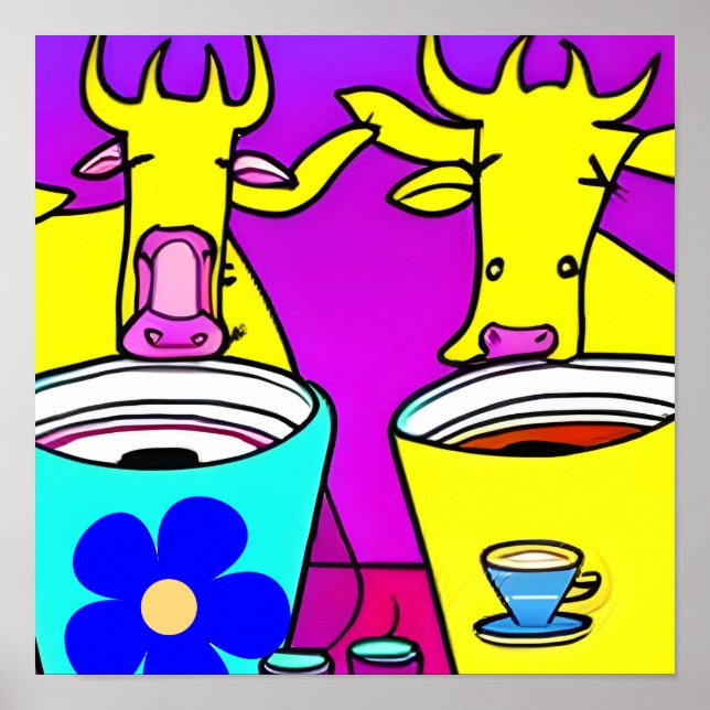 Cow Coffee Break Poster (Front)