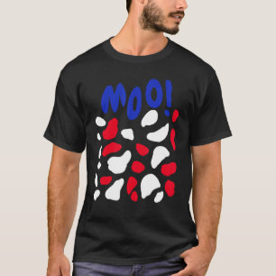 Cow Costume 4th July Independence Halloween T-Shirt