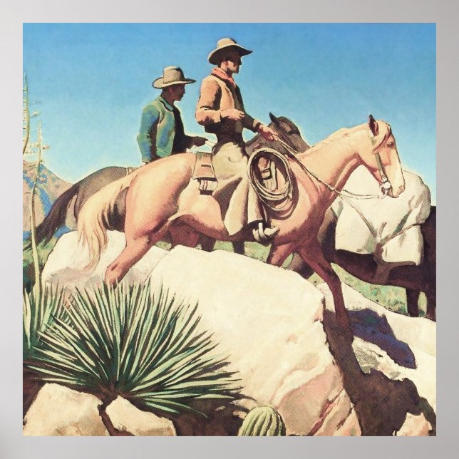 “Cow Country” by Maynard Dixon Poster (Front)