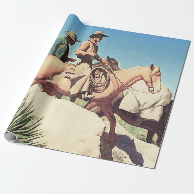 “Cow Country” by Maynard Dixon Wrapping Paper (Unrolled)