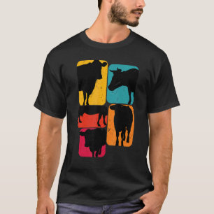 Cow cows Retro Design T-Shirt