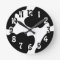 Cow Crazy clock