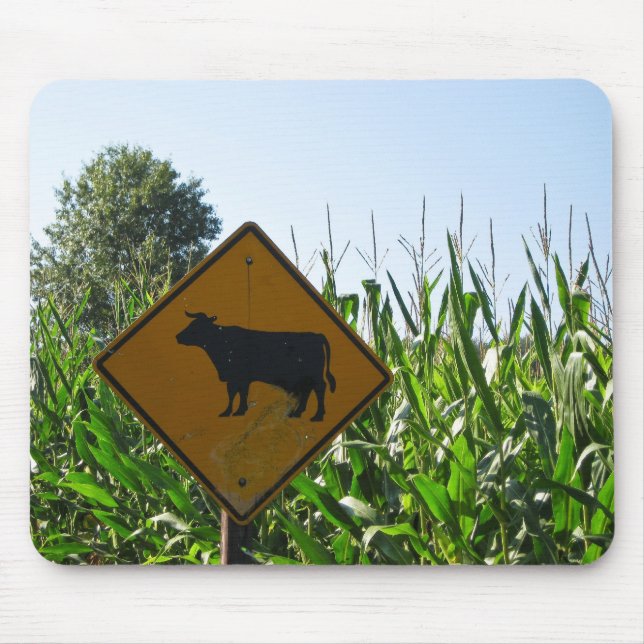 Cow Crossing Mouse Pad (Front)