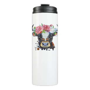 Cow crowned with flowers Classic T-Shirt Thermal Tumbler