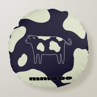 Cow cute round cushion