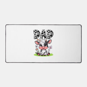 Cow Dad Birthday Family Matching Fathers Day Boy G Desk Mat