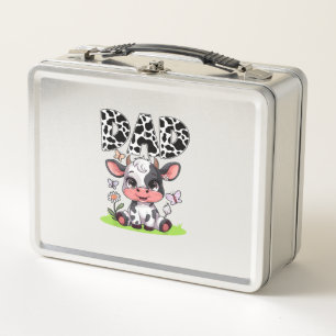 Cow Dad Birthday Family Matching Fathers Day Boy G Metal Lunch Box