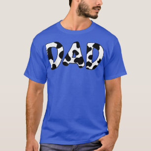 Cow Dad Graphic ClothingDad Cow Print  T-Shirt