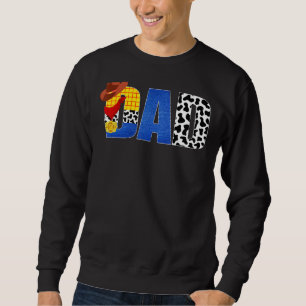 Cow Dad Of The Birthday Girl Howdy Rodeo Western Sweatshirt