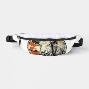 Cow Dad Shirt Vintage Engraved Farm Father Graphic Bum Bags
