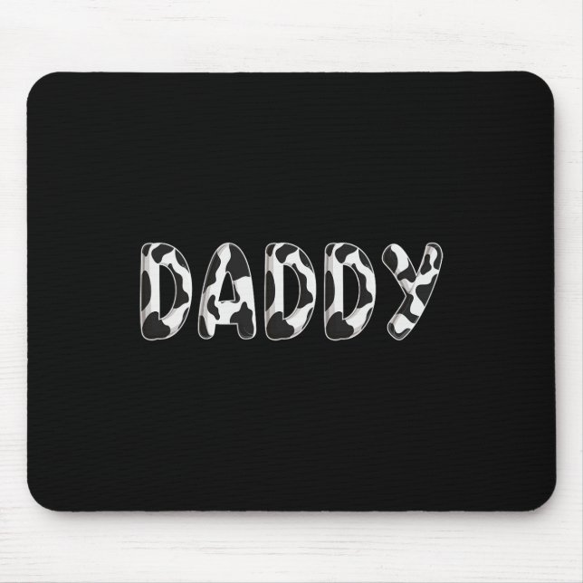 Cow Daddy Birthday Family Matching Fathers Day Boy Mouse Pad (Front)