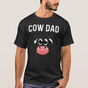 Cow Designs For Dad Men Cattle Farming Animal Farm T-Shirt