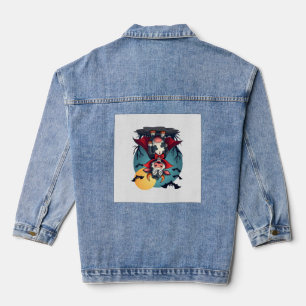 Cow Dracula Rises Denim Jacket